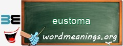 WordMeaning blackboard for eustoma